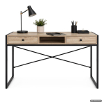 Arvutilaud Elonis, 123x48x80,5 cm, pruun/must