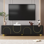 TV kapp, must ja kuld, 170x38x44 cm, 2 pakki