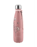 Termojookpudel KikkaBoo Flora Blush 500 ml, lekkekindel, termiline