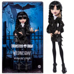 Kogumisobjektiks olev nukk Monster High x Wednesday Wednesday Addams, must