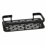 Seinale kleepuv riiul, must, 30,5x13x5,5 cm, 1 tk