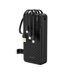 Akupank V&auml;line aku sisseehitatud kaablitega Dudao K11 Pro 20000 mAh must