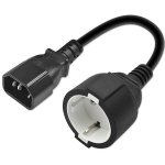 Qoltec adapter IEC 320 C14/SCHUKO | 0,15 m