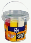 Plastiliini komplekt "astra" - 6 v&auml;rvi
