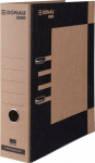 Segregator biurowy A4/80mm, pruun-must, sertifikaadiga Fsc