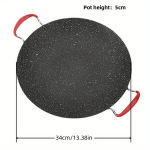Korea grillpann mitte kleepuva kattega, 34cm