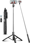 Selfie pulk (Selfie stick) SelfieShow 180 cm telefonistatiiv ja selfie-kepp, must