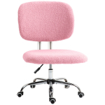 Roosa ergonoomiline kontoritool ilma k&auml;etugedeta, pol&uuml;ester, reguleeritav k&otilde;rgus, 48 &times; 53 &times; 80&ndash;90 cm, kuni 120 kg