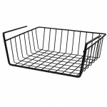 Riiuli alune riputatav korraldaja, metall, must, 30x24x14 cm, 1 tk