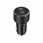 Auto laadija 2x USB-C Power Delivery 20W ja 30W koos USB-C kaabliga Swissten must