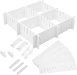 Sahtlite jagajad Organiseerija Moodul 34 tk 47x5 cm Valge