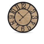 Vaikne Retro Metallist Dekoratiivne Seinakell Must 34 cm Stiilne