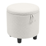 Hoiukastiga ottoman 38.1x41.9 cm beež linakiudkangas