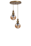 Opviq ripplamp 9051-2, kuldne/pruun