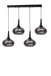 Opviq rippvalgusti 9049-6, must/hall