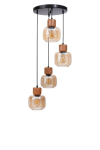 Opviq rippvalgusti 9068-4, pruun/must