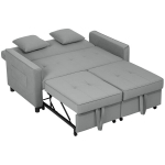 Diivanvoodi 4-in-1 patjadega, 140,5 x 90,5 x 89 cm, hall