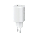 Toiteallikas XIAOMI 45W Nano Turbo telefonilaadija 2 USB-C porti Valge