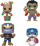 Funko pop! Marvel Happy Holidays &ndash; 4 figuuri (hulk, Groot, Thanos, kap. Am.)