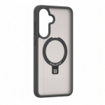 Evelatus Samsung Galaxy A57 Shield Case With MagSafe & Stand Matte Ring Smoke Grey