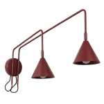 Sollux Lighting seinalamp Nox 2, burgundia