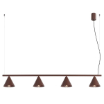 Sollux ripplamp Nox 4L, pruun