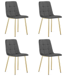 4-osaline s&ouml;&ouml;gitoolide komplekt Kara, hall/kuldne