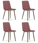 4-osaline s&ouml;&ouml;gitoolide komplekt Kara, roosa/pruun