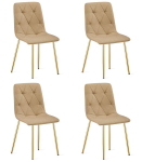 4-osaline s&ouml;&ouml;gitoolide komplekt Libra, pruun/kuldne