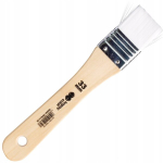 Happy Color Flat Brush Valge nailon 33 mm
