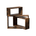Seinariiul, 3-osaline komplekt, 40x10x25 cm, 35x10x20 cm, 30x10x15 cm, Pruun