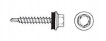 Tsingitud isekeermestavad puidukruvid metallile 4,8x80 mm, 200 tk.