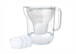 Veefilteri anum - BRITA Style ESSENTIAL XL 3.6L paak, 2.3L filtreeritud maht, 3 x MX Pro filtrit, valge