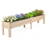 T&otilde;stetud aiapeenar 240x43.5x51.5 cm looduslik kuusepuit