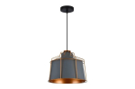 GOA rippvalgusti, E27, &Oslash;32 cm, hall/kuldne, OS-GOA-15-DEC