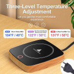 55&deg;C tassisoojendaja, puiduimitatsioon, EU 220V, 3 temperatuuri