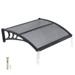 V&auml;lisukse ja akna varikatus CZPC30X40G-C, 760 x 1000 mm, suitsuhall