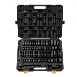 Impact padrunv&otilde;tmete komplekt 65 tk 1/2" ajam SAE 3/8"-1-1/4" ja 10-24 mm Cr-V teras koos karbiga