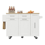Valge modernne k&ouml;&ouml;gisaare k&auml;ru kokkupandava lauaplaadi ja hoiukappidega 110x46x91cm k&ouml;&ouml;ki ja s&ouml;&ouml;gituppa