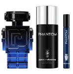 Komplekt Paco Rabanne Phantom Intense meestele: l&otilde;hnavesi EDP, 100 ml + deodorant, 150 ml + l&otilde;hnavesi EDP, 10 ml