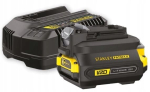 Stanley Fatmax V20 akupakett koos laadija ja adapteriga