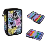 Coolpack Jumper 2 topelt kooli pliiatsikott koos joonistust&ouml;&ouml;riistadega