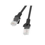 Lanberg Utp Cat.6 Patchcord 1m Must 10 tk.