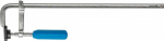 Hogert F-klamber HT3B915, 450mm, 80mm, sepistud terasest riba, libisev k&auml;si, tsinkitud, trapezoidne keermestus, kaitsekate