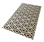 Vaip Hanse Home Hamla Diamond Black Cream, 80x200 cm