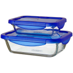 Kahekordne reguleerimiss&uuml;steem pyrex cook & Go (2 pcs) l&auml;bipaistev borosilikaatklaas