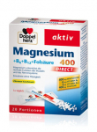 Maisto papildas Doppelherz Magnesium 400 Direct, burnoje tirpios granulės, 20 pakelių