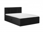 Voodi Mazzini Beds Afra 200x200 cm, must