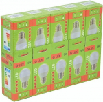LED pirnid G.Lux GR-LED-G45-E27-6W-3000K, 10tk.