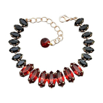 K&auml;ev&otilde;ru naistele Diamond Sky &bdquo;Ornella (Light Siam / Jet)&ldquo; Swarovski kristallidega